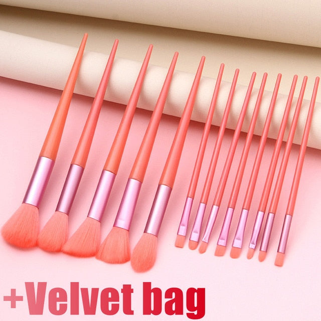 13 Pcs Makeup Brushes Set - Charm Trove