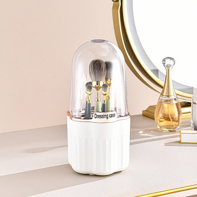 Organize and Display Your Makeup with the 360° Rotating Makeup Brushes Holder - Charm Trove