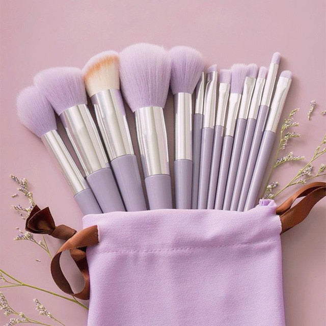 13 Pcs Makeup Brushes Set - Charm Trove