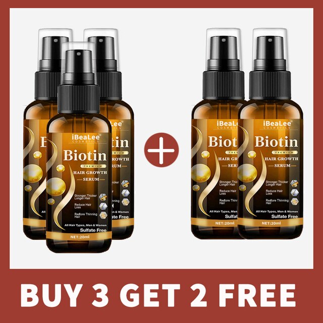 iBeaLee Hair Growth Products Biotin Anti Hair Loss Spray