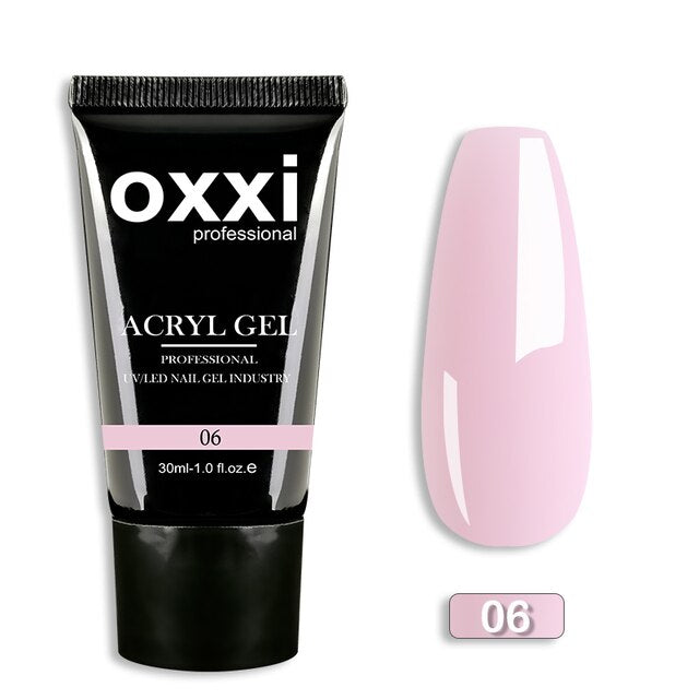 OXXI 30ml Acryl Gel Semi-permanent Poly Nail Gel - Charm Trove