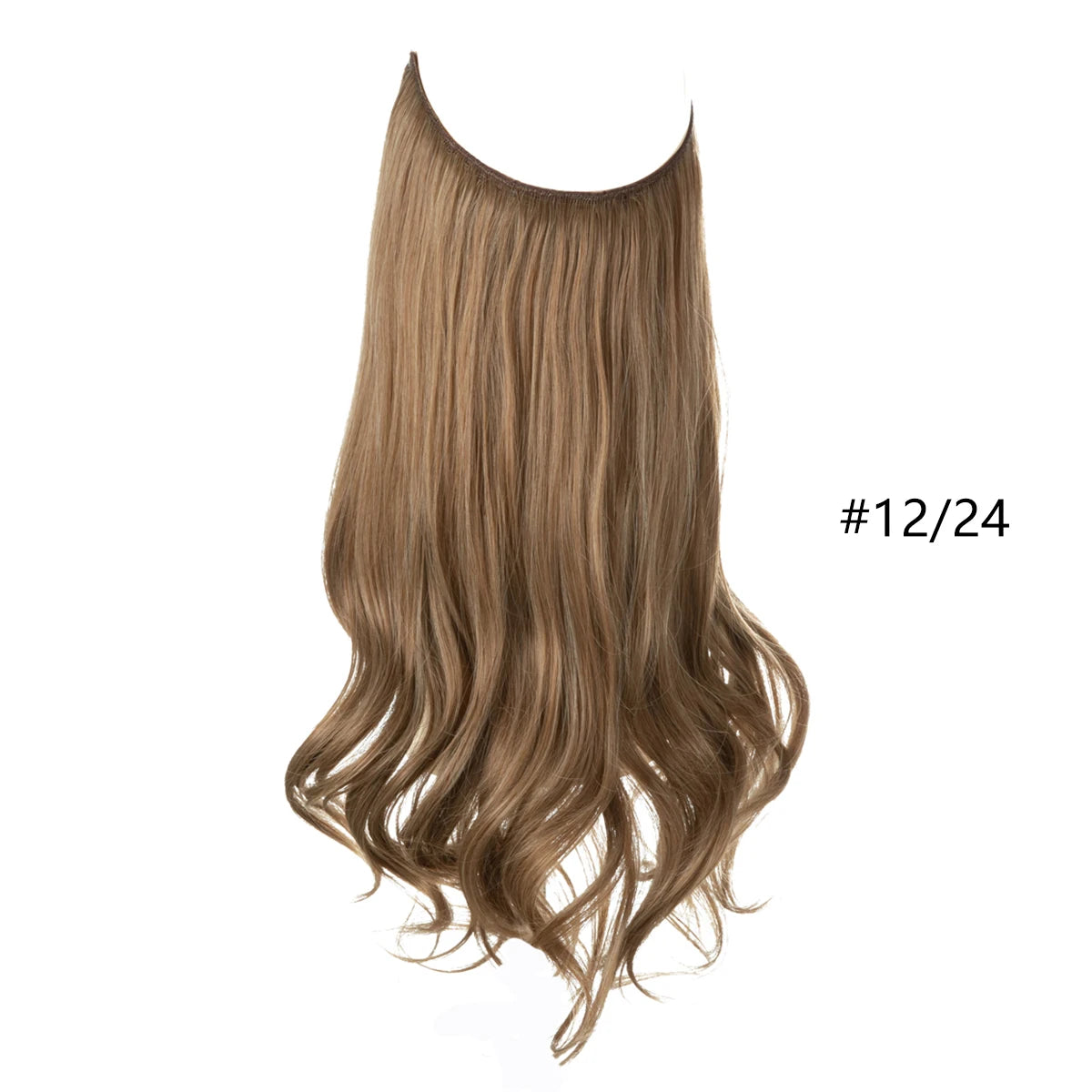 Synthetic Hair Extensions No Clip in Ombre Blonde Black Pink  Natural False Artificial Hair Piece For Women 14" 16" 18" 22"