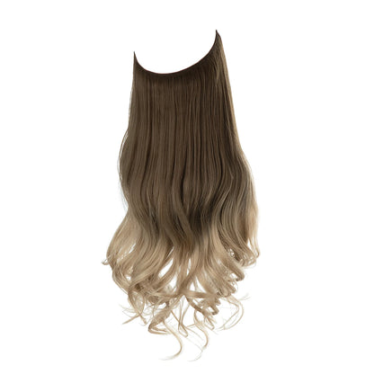 Synthetic Hair Extensions No Clip in Ombre Blonde Black Pink  Natural False Artificial Hair Piece For Women 14" 16" 18" 22"