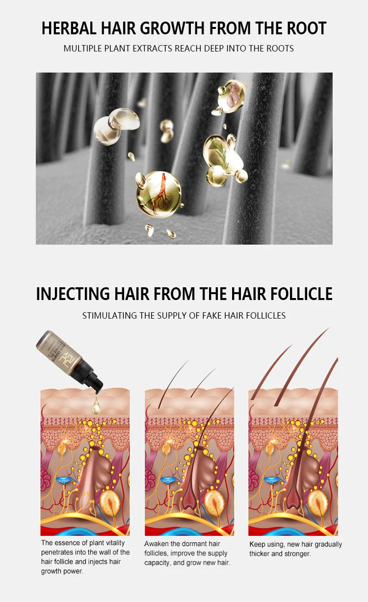 PURC Hair Oil Scalp Treatments Prevent Hair Loss Thinning Hair Growth Products Hair Care