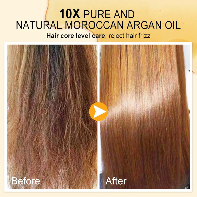 PURC Morocco Argan Oil Nourishing Hair Serum Smoothing Repair Damaged Improve Split Hair Scalp Treatment Hair Care Products