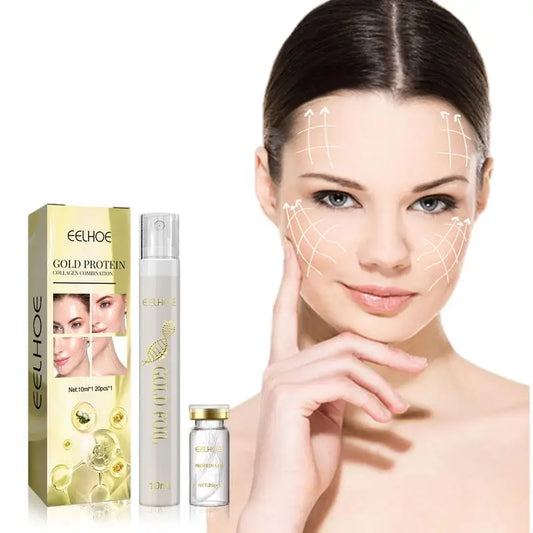 Facelifting Threads Soluble Protein Thread And Nano Gold Essence Combination Absorbable Collagen Thread For Face Lift