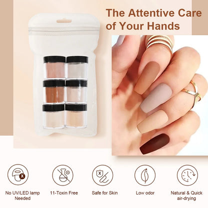 Nude Acrylic Nail Powder Set