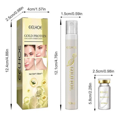 Facelifting Threads Soluble Protein Thread And Nano Gold Essence Combination Absorbable Collagen Thread For Face Lift