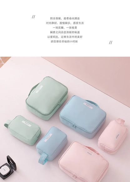 Ladies Portable High Appearance Index Cosmetic Bag Large-capacity Travel Washing Bag Three-dimensional Makeup Storage Bag