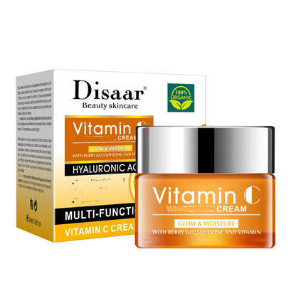 Disaar Vitamin C Facial Care Set Face Cleanser Fade Dark Circles Eye Cream Essence Lighten Spots VC Care