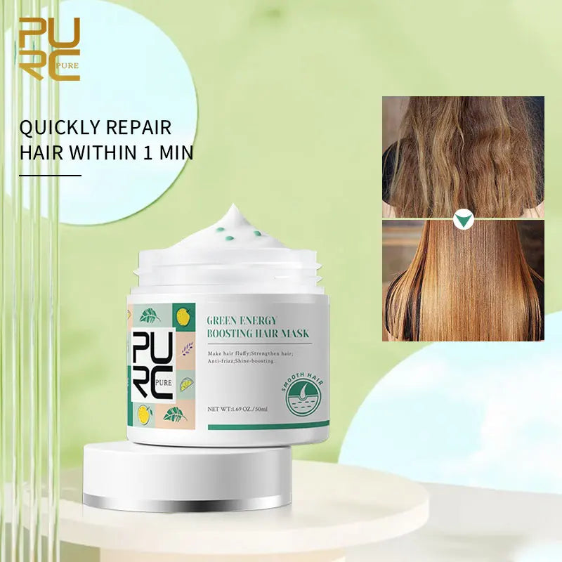 PURC Keratin Hair Mask Repair Dry Damaged Moisturizing Smoothing Scalp Treatments Hair Care Products 50ml