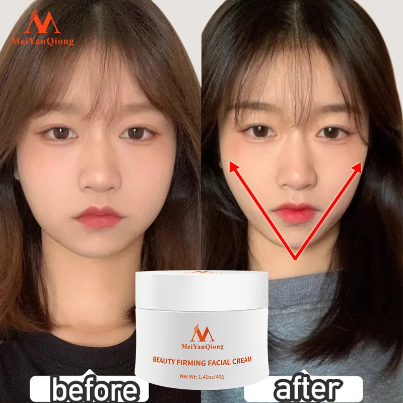 Face Slimming Cream Lifting Facial Skin Firming Elasticity Jaw Line Delicate Whitening Cream Anti-aging Fade Fine Lines