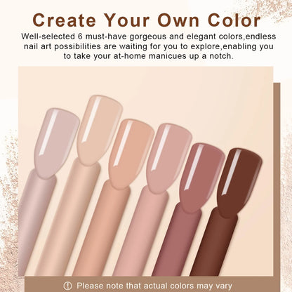 Nude Acrylic Nail Powder Set