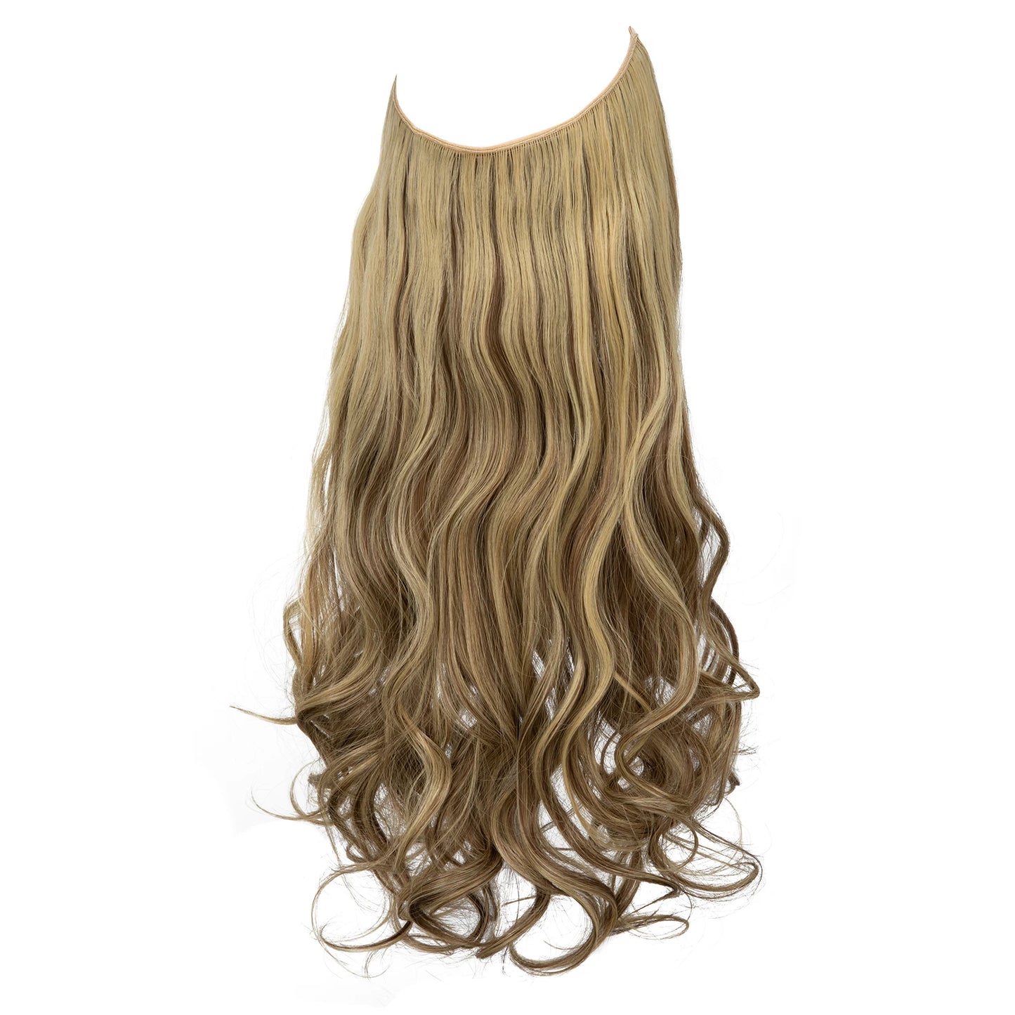 Synthetic Hair Extensions No Clip in Ombre Blonde Black Pink  Natural False Artificial Hair Piece For Women 14" 16" 18" 22"