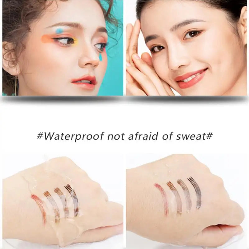 4-Jaw Liquid Eyebrow Pencil Natural Stereo Tattoo Wild Eyebrow Pen Lasting Waterproof Anti-sweat Non-smudged Eyes Makeup Tool