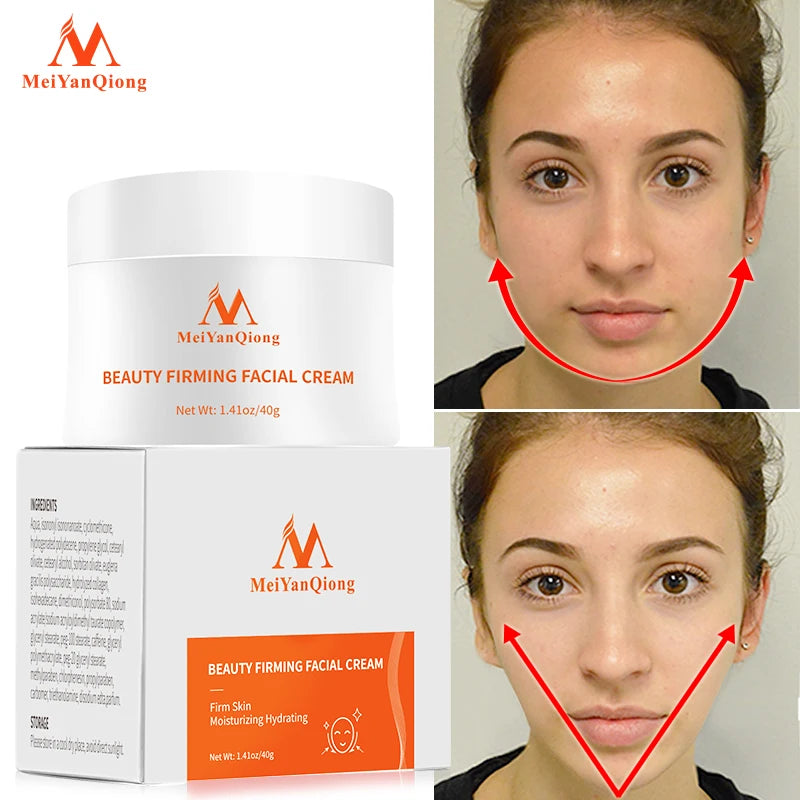 Face Slimming Cream Lifting Facial Skin Firming Elasticity Jaw Line Delicate Whitening Cream Anti-aging Fade Fine Lines