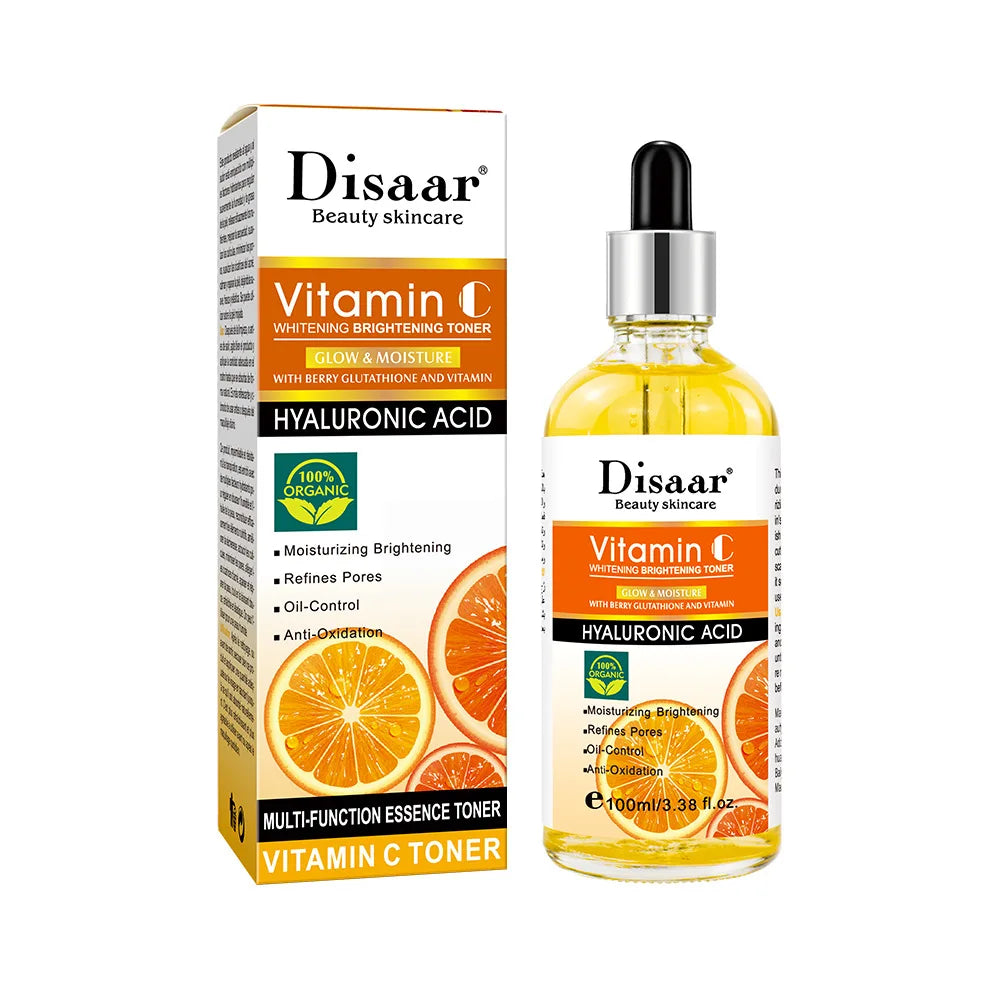 Disaar Vitamin C Facial Care Set Face Cleanser Fade Dark Circles Eye Cream Essence Lighten Spots VC Care