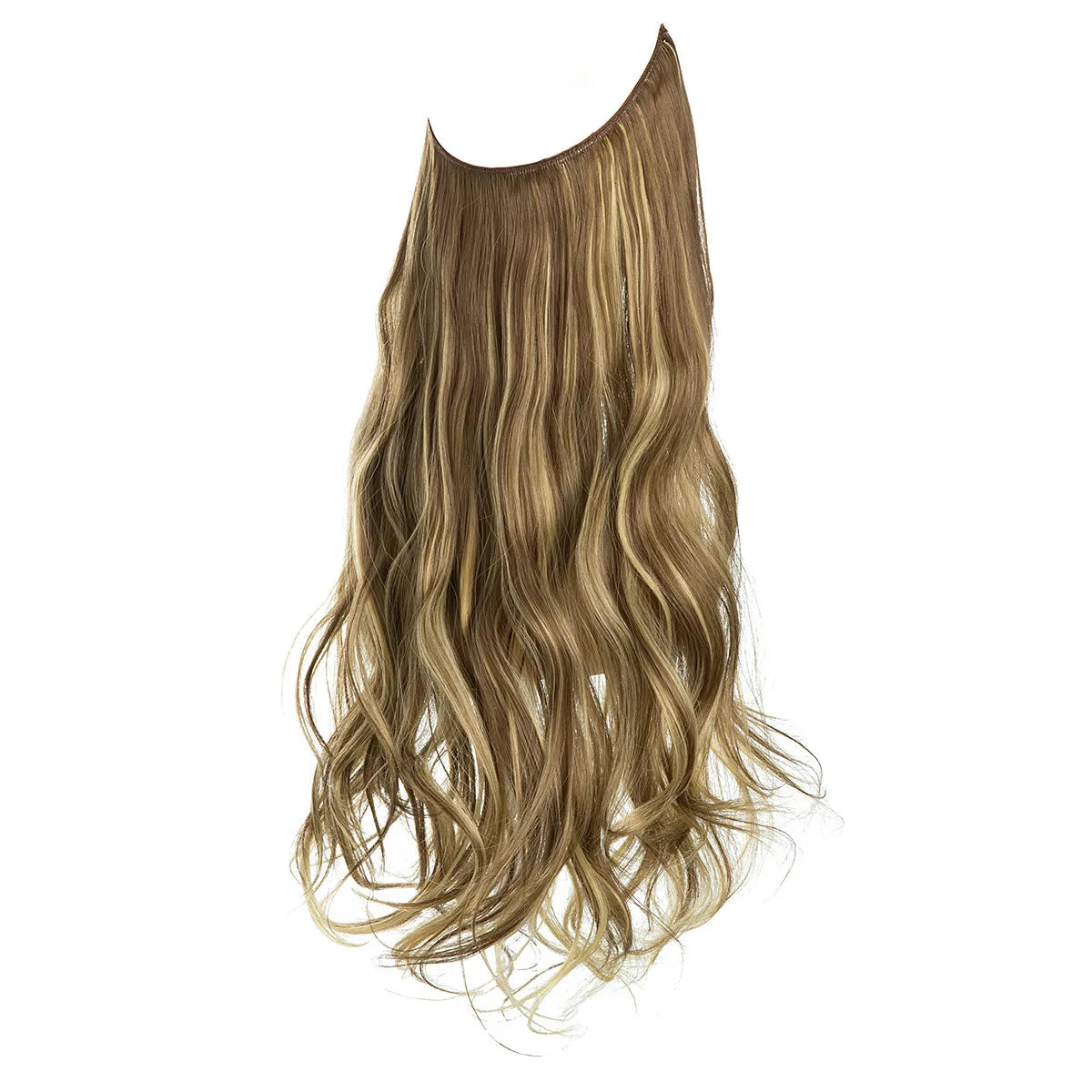 Synthetic Hair Extensions No Clip in Ombre Blonde Black Pink  Natural False Artificial Hair Piece For Women 14" 16" 18" 22"