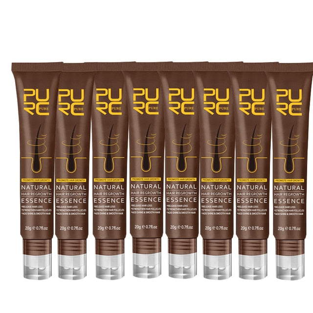 Promote Healthy Hair Growth with PURC 8PCS Hair Growth Products - Charm Trove