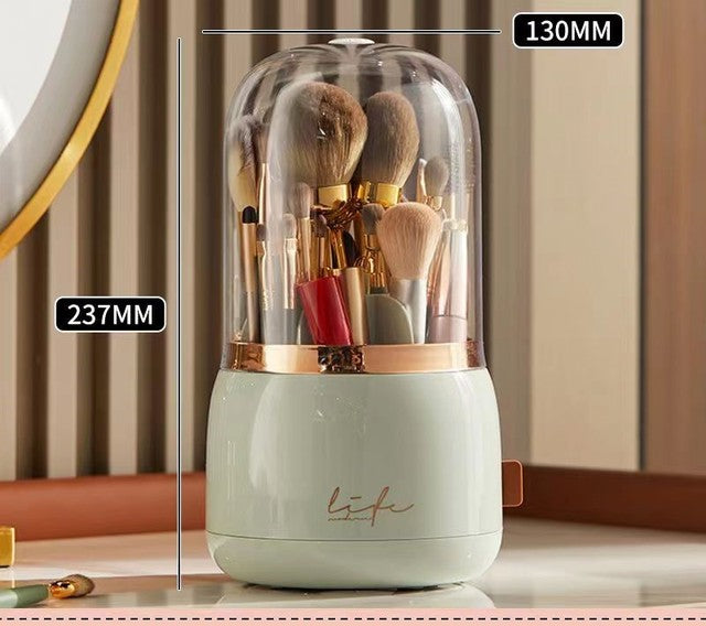 Organize and Display Your Makeup with the 360° Rotating Makeup Brushes Holder