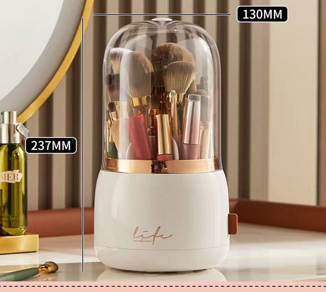 Organize and Display Your Makeup with the 360° Rotating Makeup Brushes Holder - Charm Trove