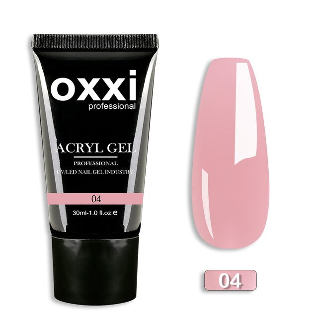 OXXI 30ml Acryl Gel Semi-permanent Poly Nail Gel - Charm Trove