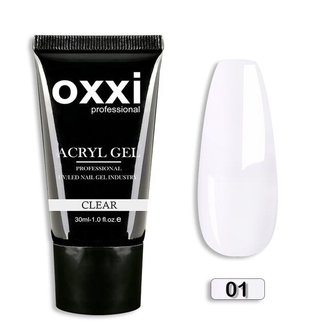 OXXI 30ml Acryl Gel Semi-permanent Poly Nail Gel - Charm Trove