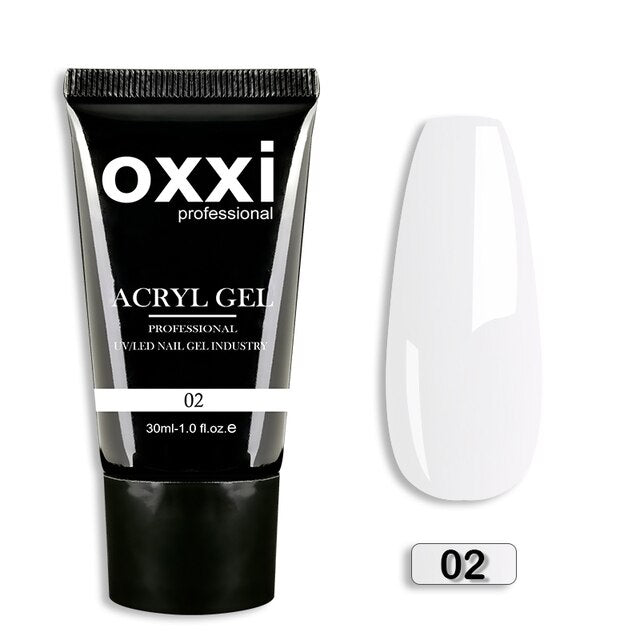 OXXI 30ml Acryl Gel Semi-permanent Poly Nail Gel - Charm Trove