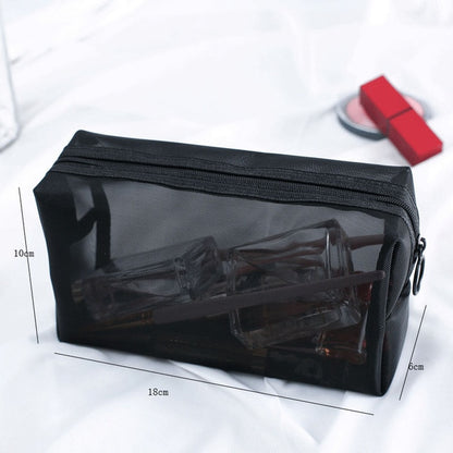 Clear Black Makeup And Cosmetic Bag - Charm Trove