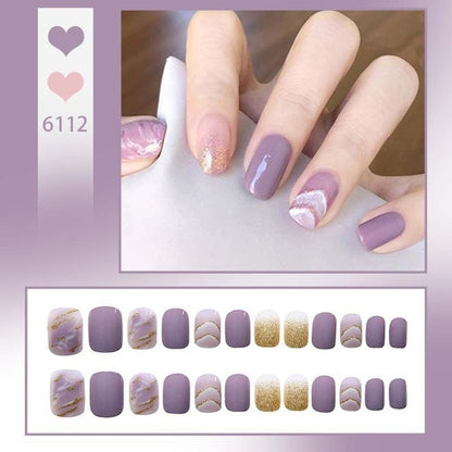 Express Your Playful Side with 24P Cute Childlike Rainbow Nail Art - Charm Trove