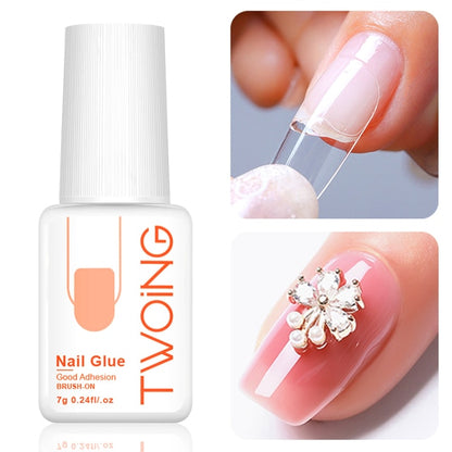 Secure Your False Nail Tips with 7g Fast-Dry Nail Glue: - Charm Trove