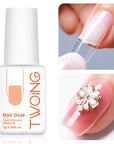 Secure Your False Nail Tips with 7g Fast-Dry Nail Glue: