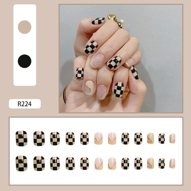 Express Your Playful Side with 24P Cute Childlike Rainbow Nail Art - Charm Trove