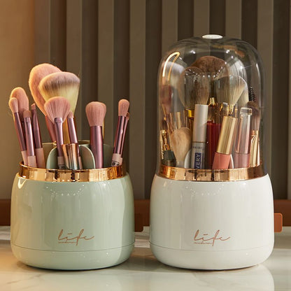 Organize and Display Your Makeup with the 360° Rotating Makeup Brushes Holder - Charm Trove