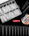 120PCS/Box Nail Art UV Extend Gel Nail Extension Tool Quick Building Nail Mold Tips Nail Dual Forms Finger Extension