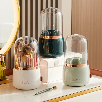 Organize and Display Your Makeup with the 360° Rotating Makeup Brushes Holder - Charm Trove