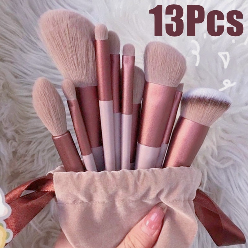 13 Pcs Makeup Brushes Set - Charm Trove