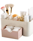 Double Layer Plastic Makeup Organizers Storage Box
