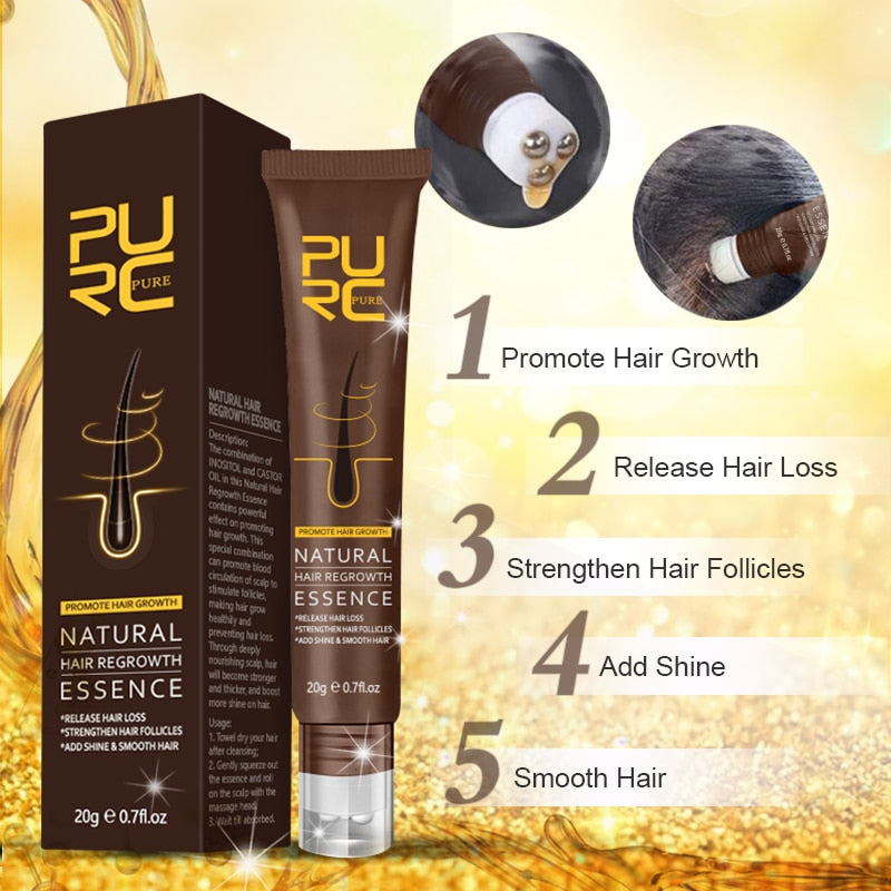 Promote Healthy Hair Growth with PURC 8PCS Hair Growth Products - Charm Trove