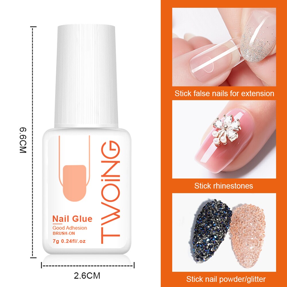 Secure Your False Nail Tips with 7g Fast-Dry Nail Glue: - Charm Trove