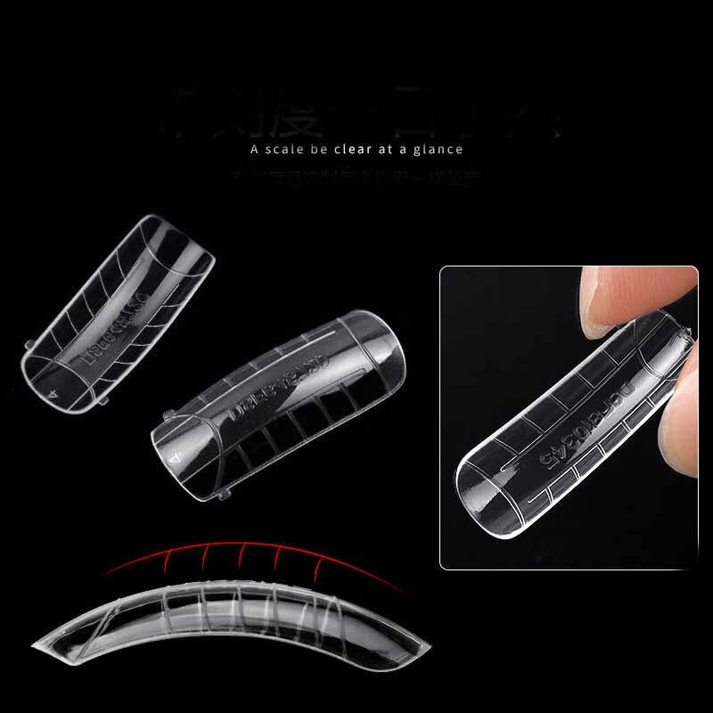 120PCS/Box Nail Art UV Extend Gel Nail Extension Tool Quick Building Nail Mold Tips Nail Dual Forms Finger Extension - Charm Trove