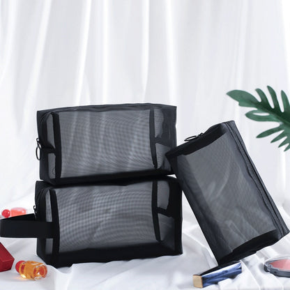 Clear Black Makeup And Cosmetic Bag - Charm Trove