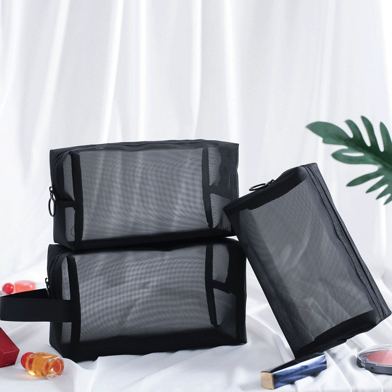 Clear Black Makeup And Cosmetic Bag