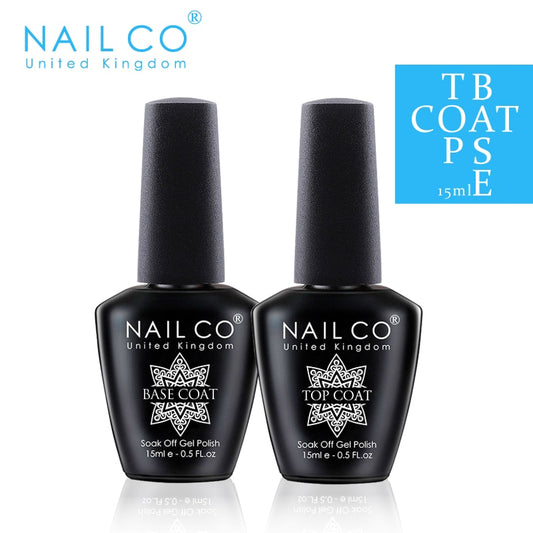 NAILCO 15ML Top coat Base coat Gel nail polish nail - Charm Trove