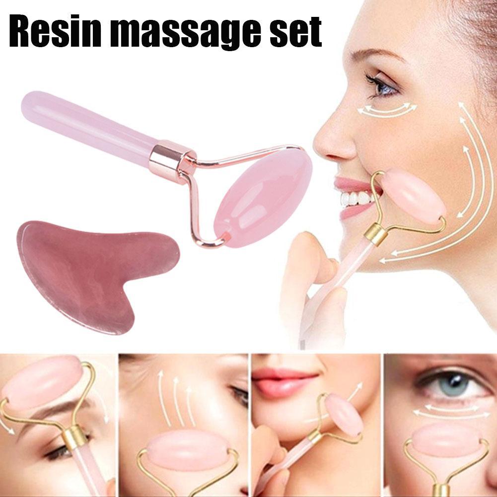 Rose Resin Face Massage Roller - Charm Trove