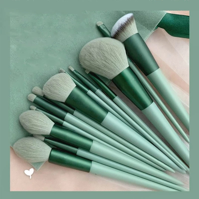 13 Pcs Makeup Brushes Set - Charm Trove