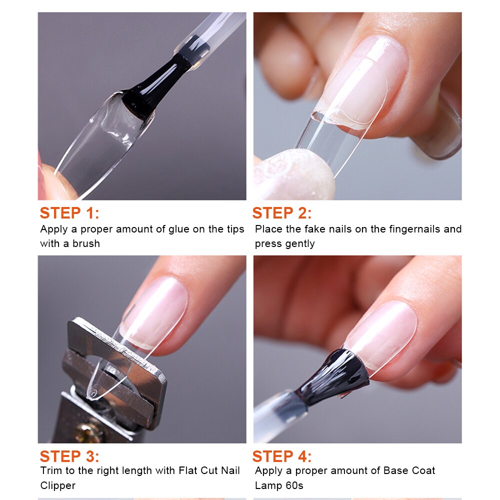 Secure Your False Nail Tips with 7g Fast-Dry Nail Glue: - Charm Trove