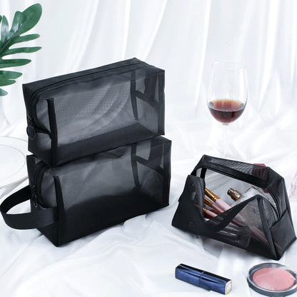 Clear Black Makeup And Cosmetic Bag - Charm Trove