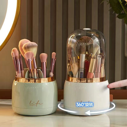 Organize and Display Your Makeup with the 360° Rotating Makeup Brushes Holder - Charm Trove