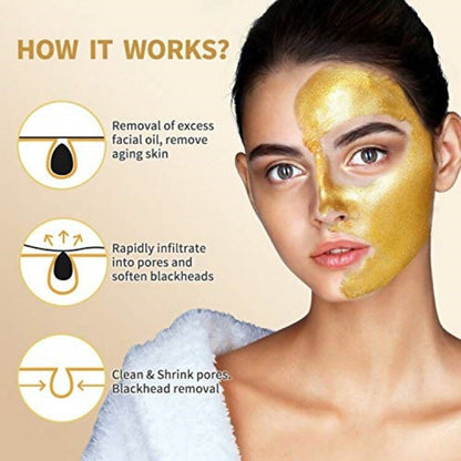 Reveal Radiant Skin with 24K Gold Peel Off Mask - Charm Trove